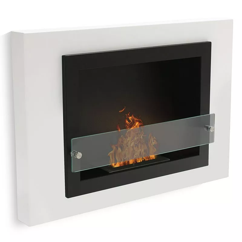 Cheminée discount Oxford 2.7kW Couleur Blanc