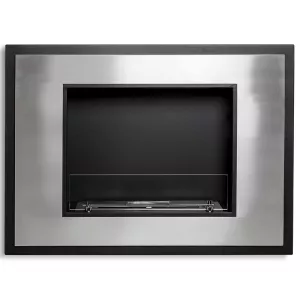 Cheminée murale inox brossé Insignal 3kW