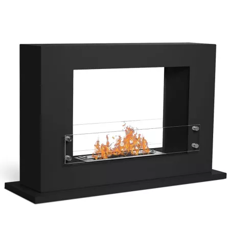 Poêle nomade Athena à poser, 100x63cm Couleur Noir Brûleur 2.2L/4kW