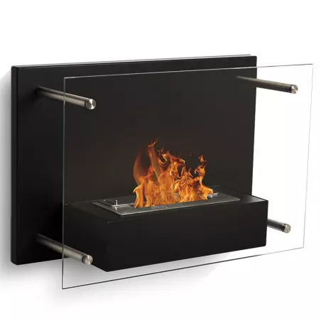 Cheminée éthanol murale 3kW Fireglass