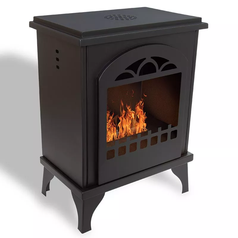 Mini poêle bio éthanol 2.7 kW Couleur Noir