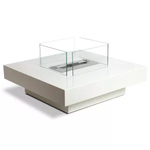 Table basse Milena avec bruleur bio-éthanol