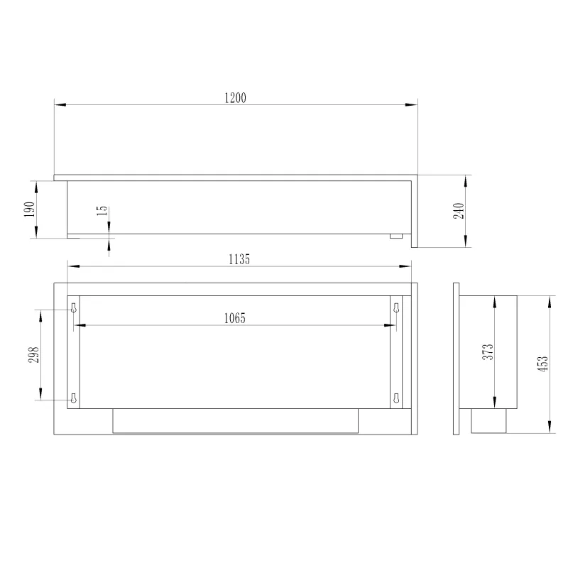 Cheminée éthanol encastrable Murcie XL