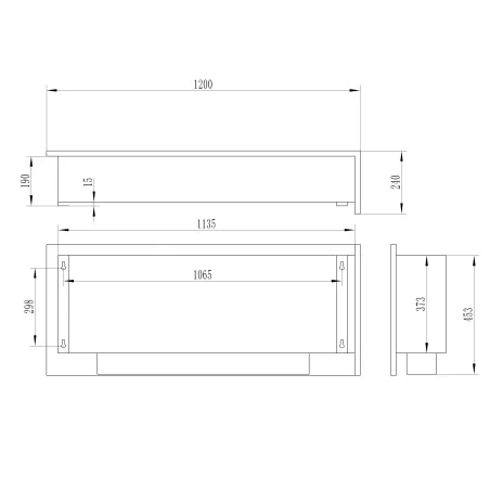 Cheminée éthanol encastrable Murcie XL