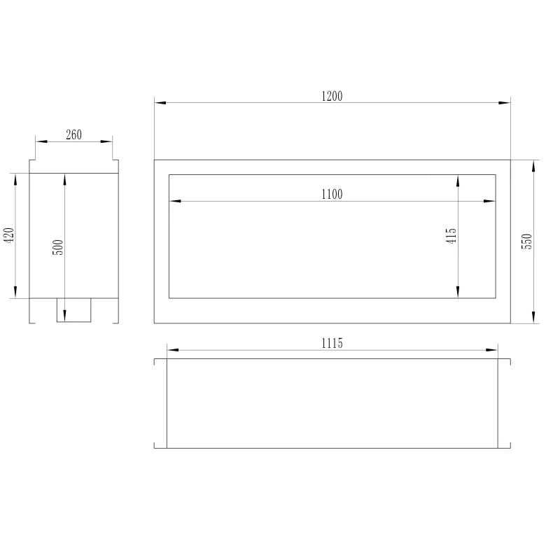 Cheminée encastrable Verra XL