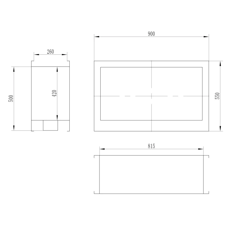 Cheminée d'angle Verra