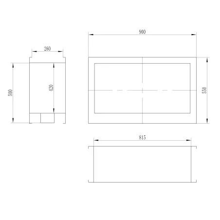 Cheminée d'angle Verra